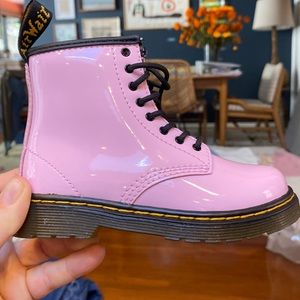 Patent Light Pink Toddler size 9 Dr Martens.